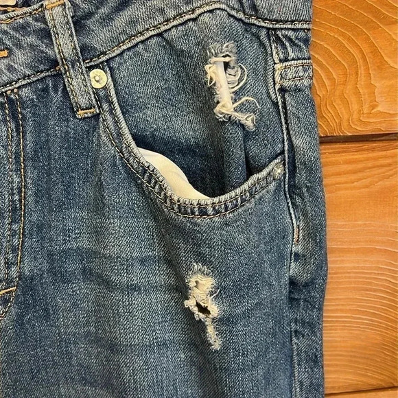 Womens Pre-worn We the Free distressed Jeans 29‎ Streetwear Y2K Denim raw hem - Picture 6 of 11